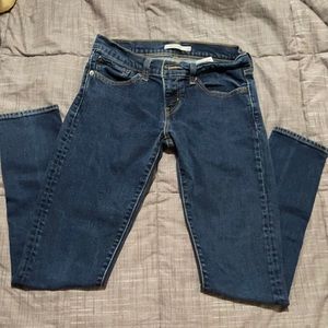 Levis 601 denim skinny jeans Size 28 full length